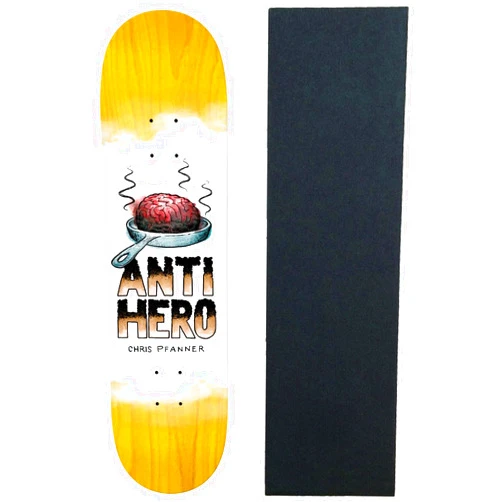 TGM Skateboards Anti Hero Skateboard Deck Pfanner Toasted Fried Cooked 8.06