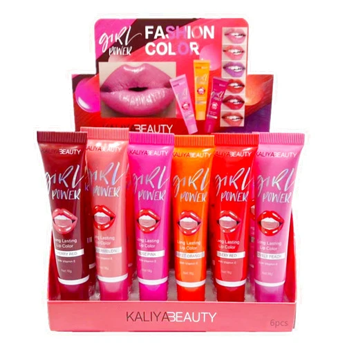 GERLOFU 6 Colors Tattoo Lip Stain - Peel Off Lip Stain Matte Lip Tint Waterproof Long Lasting Lip Gloss Set for Women and Girls (6pcs)