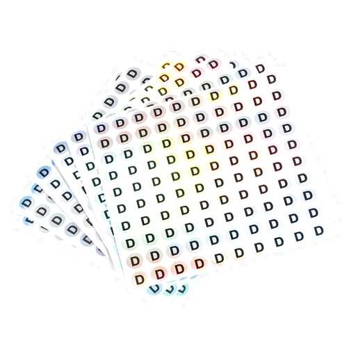 MECCANIXITY Laser Capital Letter Stickers, 5/8