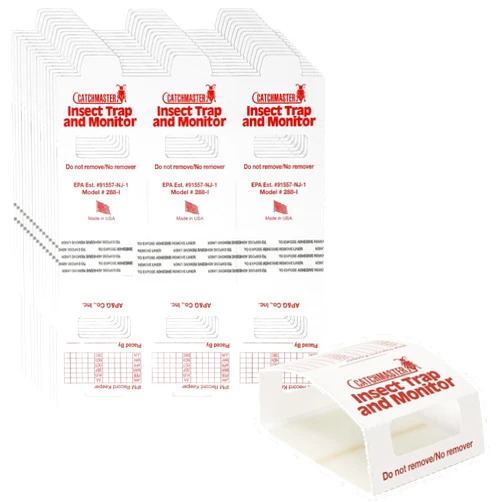 Catchmaster Spider & Insect Glue Traps 45-Pk (15 Sheets), Spider Traps, Adhesive Cockroach Killer Glue Boards, Cricket Sticky Traps, Indoor Roach Trap for Home, Garage & Shed, Pet Safe Pest Control
