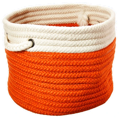 Colonial Mills Dipped Indoor/Outdoor Baskets Colonial Mills, 14 by 10-Inch, Orange