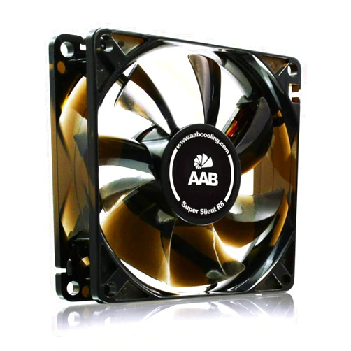 AABCOOLING AAB Cooling Super Silent R8 - Silent and Efficient 80mm Fan with 4 Anti-Vibration Pads, PC Fan 80mm, CPU Cooling Fan, Quiet Fan, PC Case Fan, Air Cooler