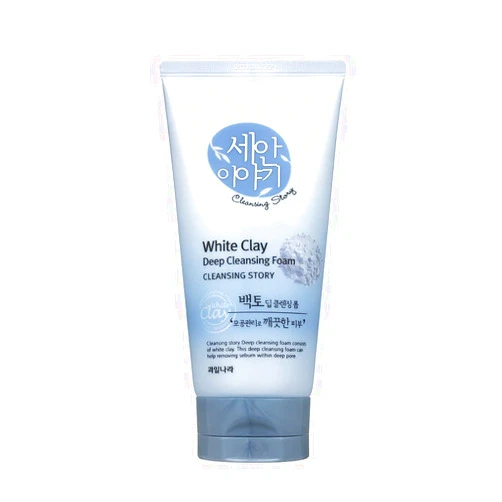 Kwailnara Cleansing Story Natural Facial Deep Foam Cleansing - White Clay