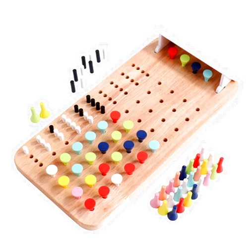 OYOCOOL Code The Breaker Board Game - Wooden Kids Code Decipher Toy, Codemaker vs Codedecipher Guess Color Name Board Game for 7+ Ages Children, 2 Player Battle of Wits - Family Games