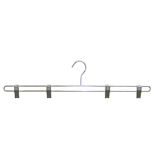 The Great American Hanger Company Oversized Chrome Linen - Rug Hanger with 4 Clips in 22