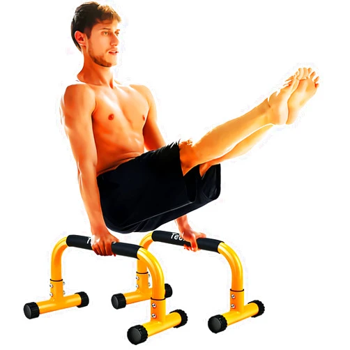Teclor Push Up Bar, Parallettes Bars For L-sit & Dip, Heavy-Duty No Wobbling Parallel Bars Stand For Handstands, Full Planche, Calisthenics, 9.5in High Workout Stands for Home Fitness Training