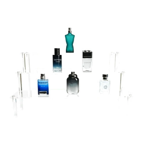 JUSPIT Designer Men's Cologne Fragrance Set,6 Mini perfumes with Acrylic cologne organizer stand, Men's Cologne Sampler Set, Cologne Gift Set for Men, Travel Size Cologne for Men