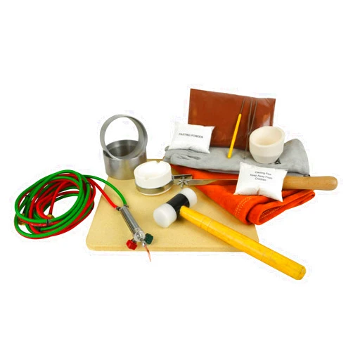 PMC Supplies LLC Master Quick Cast Sand Casting Kit Jewelry Making Precious Metal Casting Gold Silver Pouring Set with Accessories
