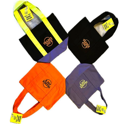 The Grafton Way Limited Trader Joe's Mini Halloween Canvas Tote Bag Set Of 4, Limited October Editions