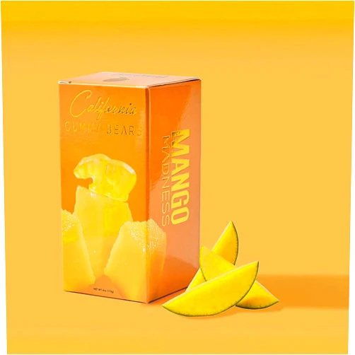 CALIFORNIA GUMMY BEARS 4oz Gift Box (MANGO)