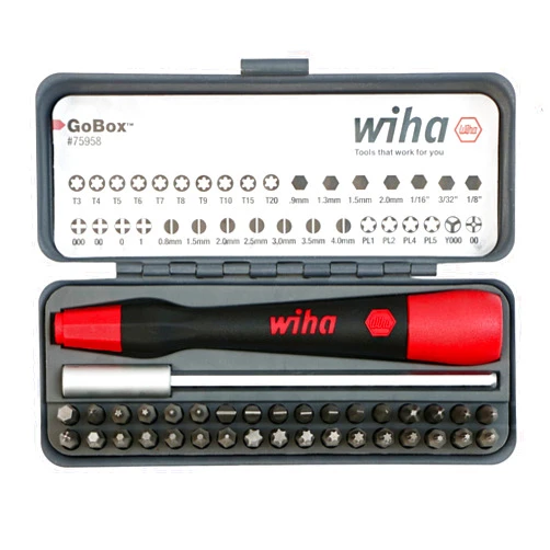 Wiha 75958 Piece GoBox Precision Micro Bit Set