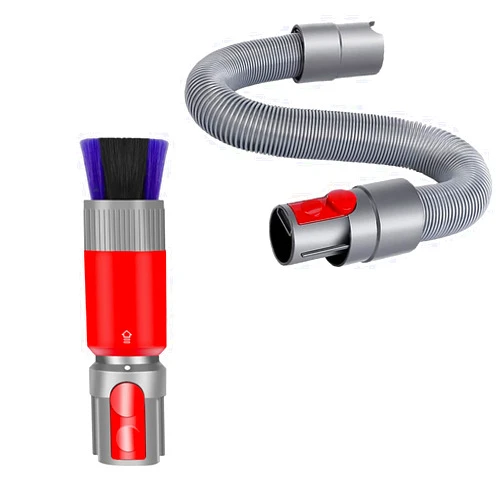 Amalfy Scratch-free Dusting Brush & 63”Flexible Extension Hose Attachments for Dyson GEN5 V15 V12 V11 V10 V8 V7 Cordless Vacuum Cleaner, Ideal for Car Detailing, Keyboard/Blinds Cleaning,Delicate Surfaces