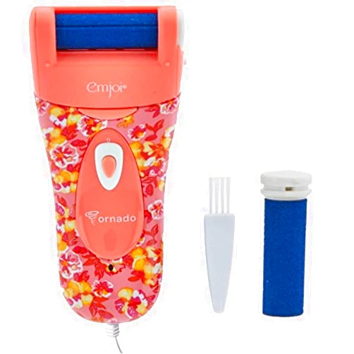 Emjoi Micro-Pedi Tornado Electric Callus Remover (Pink Floral)