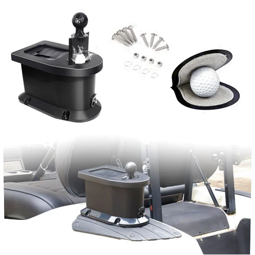 Orle Oko Golf Cart Ball Washer and Club Cleaner Kit with Mounting Bracket, Golf Ball Washer Cleaner for EZGO, Club Car, Yamaha, Advanced EV, Star EV, Universal & Detachable