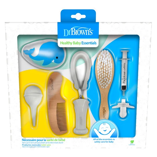 Dr. Brown's Healthy Baby Essentials Care Kit for Infant & Baby, 8-Piece Kit