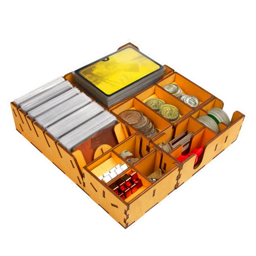 SMONEX Organizer Compatible with 7 Wonders Duel Pantheon and 7 Wonders Duel Agora Expansions - Compact Board Game Organizer Box - Strategy Board Game Accessories