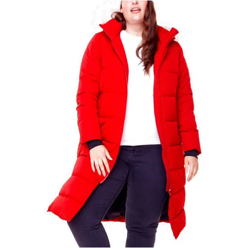 ALPINE NORTH Women’s Vegan Down Recycled Long Winter Parka (Plus Size) - Water Repellent, Windproof, Insulated Hooded Jacket