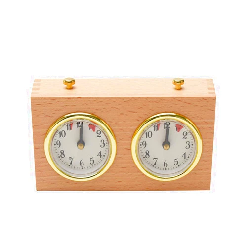 CALIDAKA Chess Timer, International Chess Clock, Professional Chess Clock Game Timer, Analogue Clock Chess Timer, I-GO Count Up Count Down Timer, No Battery Needed