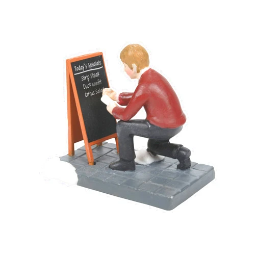 Department 56 Christmas in The City Village Accessories Today's Specials Figurine, 1.97 Inch, Multicolor