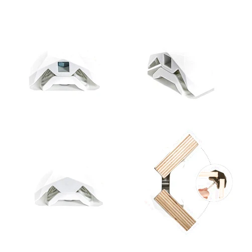 Playwood Connector for Tool-Free Modular Pop-Up Furniture & Storage Assembly (White, 90 Degree, 1 Box)