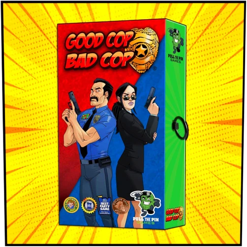 Pull the Pin Games Good Cop Bad Cop Board Game Bundle – Base Game + Promoted Expansion + Bombers & Traitors | Social Deduction Party Card Game | Hidden Roles | 3–8 Players