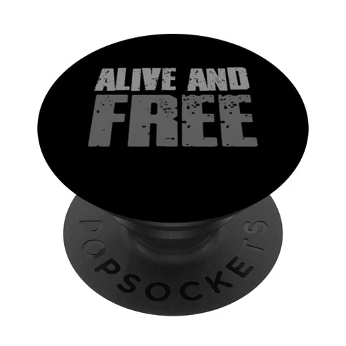 Visit Alive and Free Apparel ALIVE AND FREE Empowering American Proud Alive PopSockets Standard PopGrip