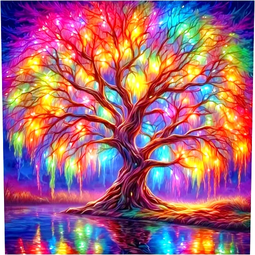 DIYCYCY Tree of Life Diamond Painting Kits for Adults,Full Drill Diamond Art Kits for Beginners,Round 5D DIY Diamond Dots Paintings, Diamonds Pictures Gem Art and Crafts Home Decor 13.78x13.78 inch