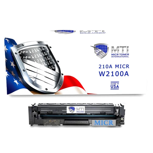 Renewable Toner 210A MICR Toner W2100A Magnetic Ink Modified for Check Printing by MTI Using a New OEM Cartridge from HP Color Laser Pro 4201 4201DN 4201DW MFP 4301 4301FDN 4301FDW
