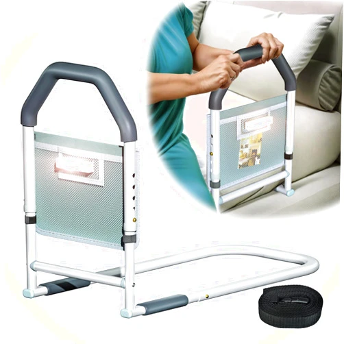 ArixMed Bed Rails for Elderly Adults Safety - with Motion Light & Storage Pocket - Adjustable Bed Assist Rails for Seniors & Patients - Fits All Beds, Tool-Free Assembly