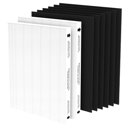 XBWW True HEPA Replacement Filter Compatible with Fellowes AeraMax 290, AeraMax 300, AeraMax DX95 and AP-300PH Air Cleaner Purifiers, Part# HF-300/9287201, Including 2 HEPA Filters and 6 Pre-Filters