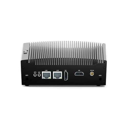 Baieyu Industrial Fanless Computer Core i5-8260U, Fanless Mini PC Preinstalled Windows 11 Pro 16GB RAM DDR4 512GB SSD, 2×HD Port, 2×RS232 COM, 4×USB 3.0, 4×USB 2.0, Auto Power On, Industrial Mini PC