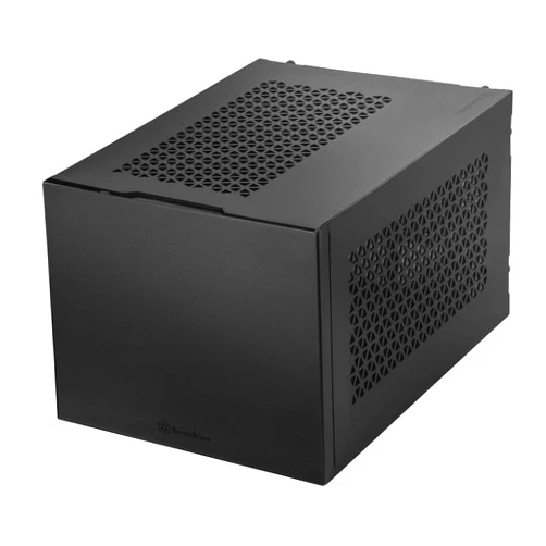 SilverStone Technology SUGO 15, SG15, Black, Mini-ITX, Aluminum, Supports 3 Slot Full Length GPUs/ATX PSU / 240mm AIO, USB Type-C x 1, SST-SG15B