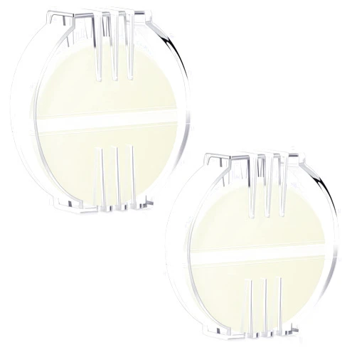 Maitys 2 Pcs Thread Wax Thread Conditioner Beeswax for Hand Sewing Embroidery Beeswax Floss Conditioner for Quilting Sewing Strengthening Line Embroidery Wax (Colorless,Clear Case)