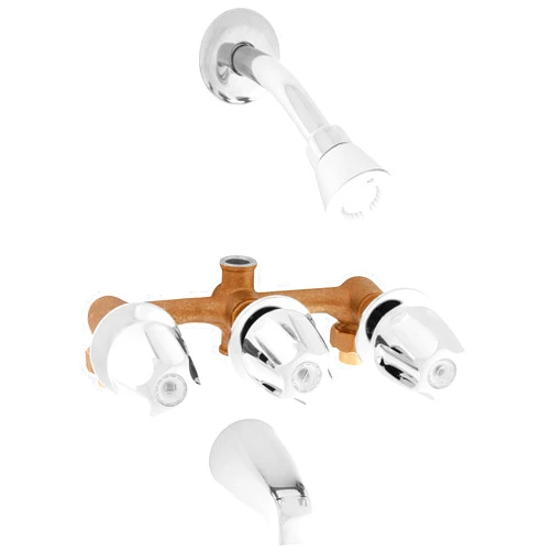 Elements of Design Kingston Brass Elements of Design EF110 Saloon 3-Handle Tub & Shower Faucet, 5