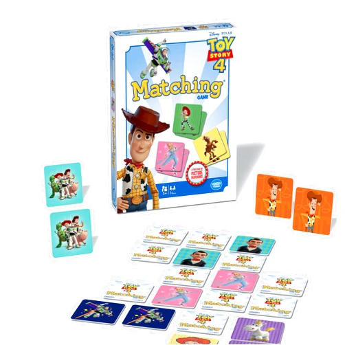 Wonder Forge Toy Story 4 Matching Game | Build Focus and Memory with Woody, Buzz, and Beloved Pixar Characters | Fun and Engaging Activity for Kids Ages 3+