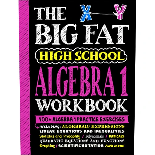 Workman Publishing The Big Fat High School Algebra 1 Workbook: 400+ Algebra 1 Practice Exercises (Big Fat Notebooks)