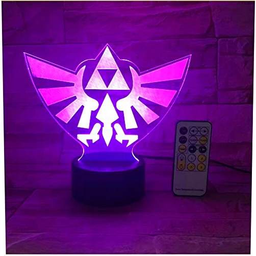 Oneshow The Legend of Zelda Triangle 3D USB Led Night Light 7Colors Illusion Lamp Touch Or Remote Control Kids Living Bedroom Desk Lamp
