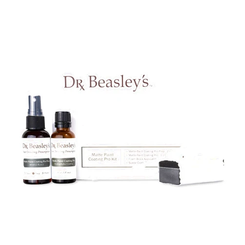 Dr. Beasley's Matte Paint Coating Pro Kit for Auto - First Ever Self-Healing, Long Lasting, 100% Solids Ceramic Coating for Matte Paint, Lasts 5 Years, with Prep, Foam Applicator, Cloths