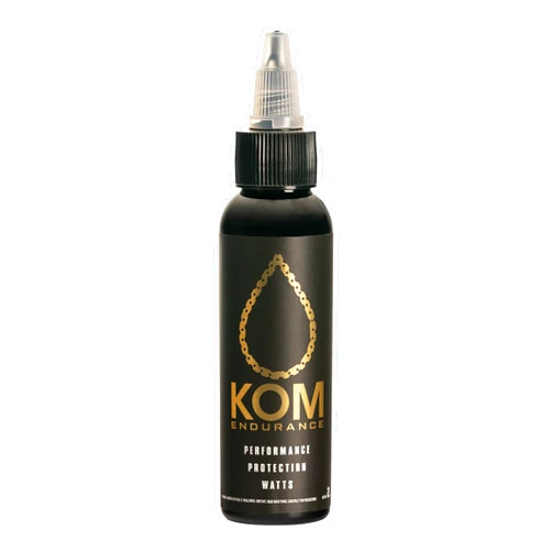 KOM Endurance 2OZ Bike Lube Bike Chain Cleaner + Chain Lube in One Wet Lube Application, Dry Lube Performance for Road Bikes, TT Bikes, Triathlon, Cycling Great for Brakes, Component Joints