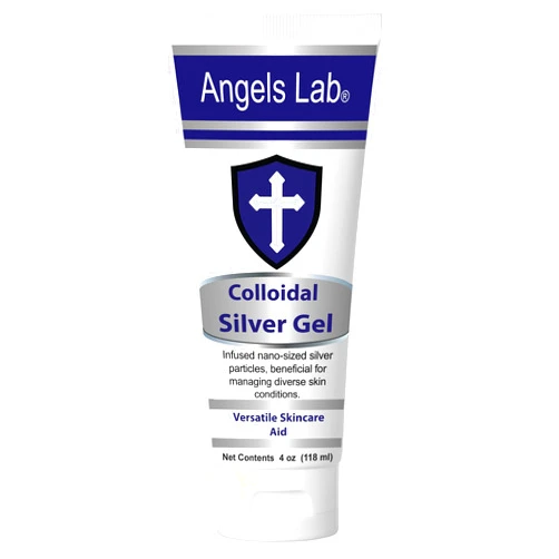 Angels Lab Angels Colloidal Silver Gel Nano Silver Gel Wound Care – Unscented Healing Ointment for Burns, Sunburns & Irritated Skin – 4oz Formula