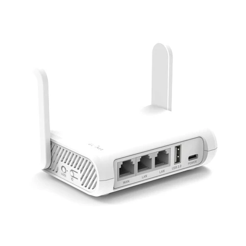 GL.iNet GL-SFT1200 (Opal) Secure Travel WiFi Router – AC1200 Dual Band Gigabit Ethernet Wireless Internet | IPv6 USB 2.0 MU-MIMO DDR3 |128MB Ram Repeater Bridge Access Point Mode