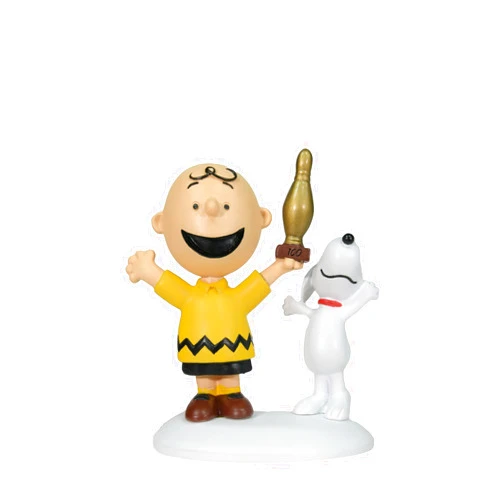 Department 56 Peanuts Village Accessories Charlie Brown Breaks 100 Figurine, 2.18 Inch, Multicolor