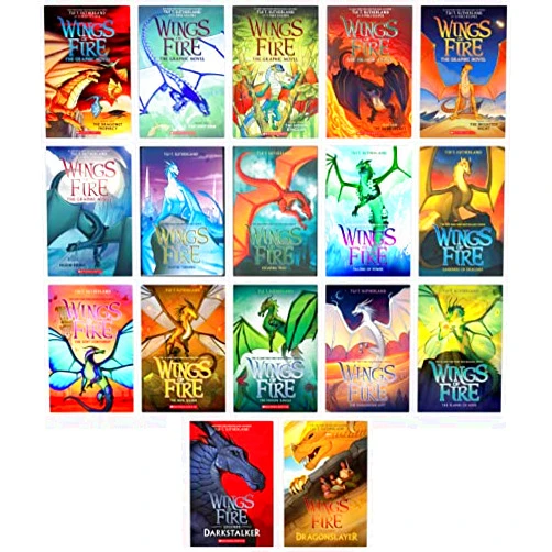 Tui T. Sutherland NEW!!! Wings of Fire Series Complete 17 Books Set: (Books 1-15) + Wings of Fire Legends(2 Books Set) - Exclusive Collection Total 17 Books!