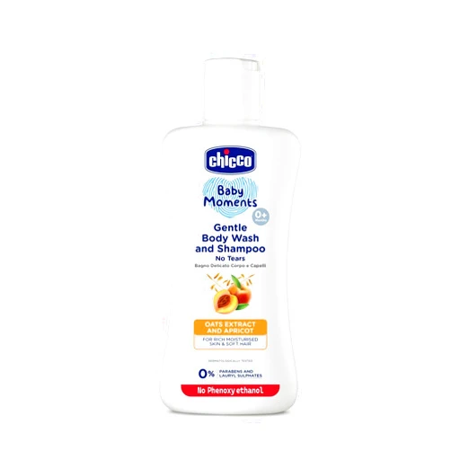 Chicco Baby Moments Gentle Body Wash and Shampoo (16.9 Fl Oz)