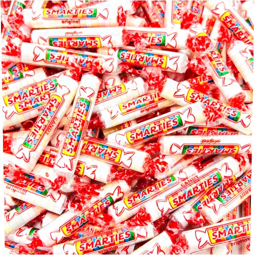 Tundras Smarties Candy Rolls - Original Flavors 180 count 3lbs - Gluten Free, Bulk Individually Wrapped Hard Candy