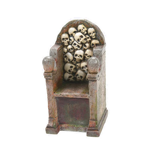 Department 56 Village Collection Accessories Halloween Scary Skeletons Throne Figurine, 3.4 Inch, Multicolor