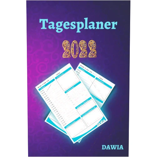 Dawia bouterha tagesplaner 2022: (Dawia-Bücherei) buchkalender 2022 1 tag 1 seite A5 ,Kalenderbuch Planer Organizer (German Edition)