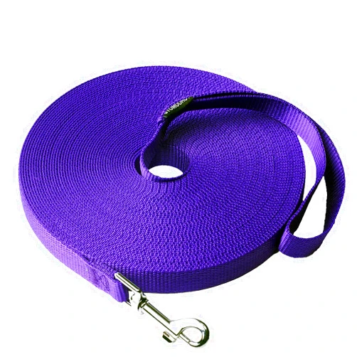 Siumouhoi Dog/Puppy Subject to Recall Training and Behavior Training Aided Rope- 15 ft 20 ft 30 ft 40 ft 50 ft Training Leash, Extended Rope for Training. (40Feet, Purple)