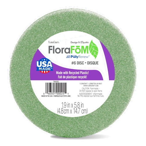 FloraCraft FloraFōM Disc 1.9 Inch x 5.8 Inch Green
