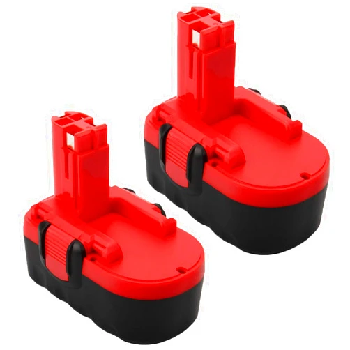 Exmate 2 Pack Ni-MH Battery 18V 3.5Ah Replace for Bosch BAT181 BAT025 BAT026 BAT160 BAT180 BAT189 PSR 18 VE-2 GSR VE-2 GSB 18 VE-2 13618 22618 23618 1644K 1662B 3860CK (18V 2 Pack)